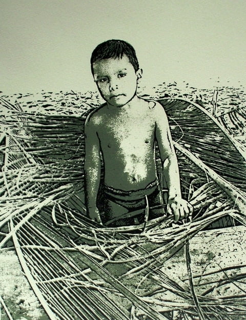 Grabado de Wiston Arguello